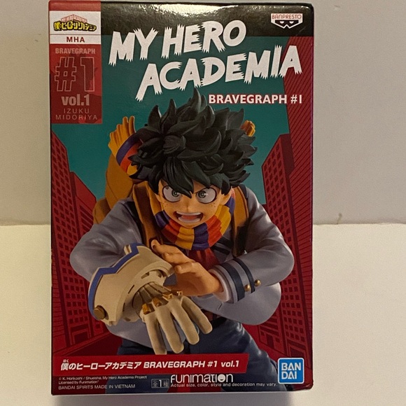 My Hero Academia Izuku Midoriya Bravegraph #1 Figure Uniform Banpresto - Picture 1 of 4